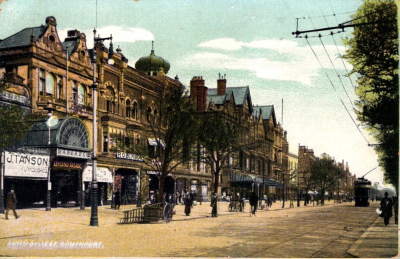 England Southport Trolley On Lord Street 1908
