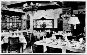 VTG Restaurant At The Bear Hotel Woodstock Oxfordshire England UK RPPC Postcard