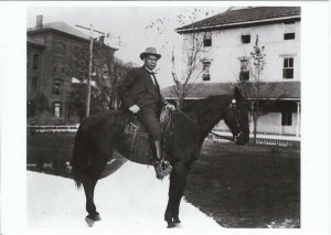 Booker T. Washington on Horseback Modern Postcard