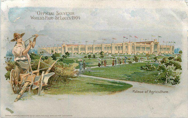 1904 Saint Louis Missouri Worlds Fair Agriculture Palace Cupples