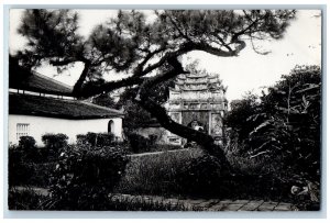 Garut District West Java Indonesia Postcard Arch Entrance c1910 RPPC Photo