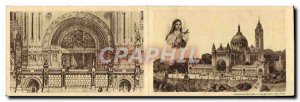 Dual Card To The Basilica Of St. Therese De L & # 39Enfant Jesus in Lisieux