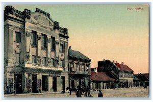 Pancevo Vojvodina Serbia Postcard Pancsovai Nepbank Building 1913 Posted