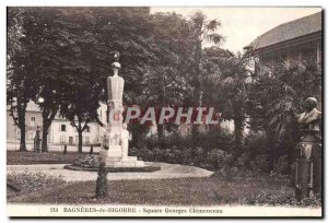 Old Postcard Bagneres de Bigorre Square Georges Clemenceau