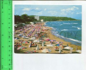 475303 Bulgaria resort Druzhba beach Old postcard