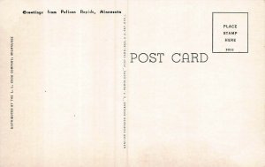 PELICAN RAPIDS MN-VELVET DEER + ROADSIDE BIRCHES-GREETINGS FROM LOT 2 POSTCARDS