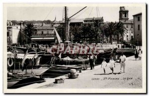 Old Postcard Ste Maxime Wharf