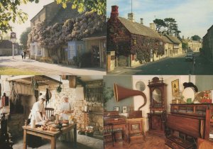 The Swan Pub B&B at The Broadway Cotswolds Gloucester Postcard