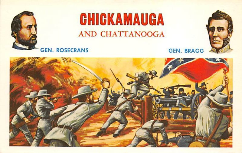 Gen. Rosecrans and Gen. Bragg Chickamauga & Chattanooga Civil War Unused 