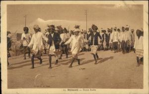 Djibouti East Africa c1910 Postcard ARAB DANCE ETHNOGRAPHY