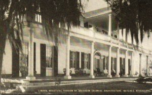 Mississippi Natchez Linden Beautiful Southern Colonial Architecture