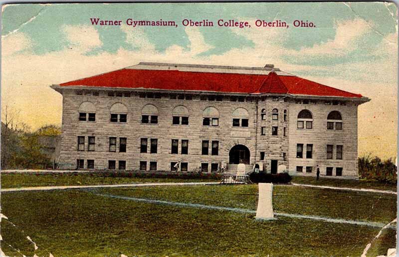 Postcard SCHOOL SCENE Oberlin Ohio OH AK6534