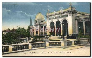 Old Postcard Vittel Entree Du Parc And Casino