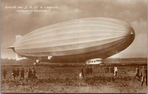 Mint 1928 USA USS Los Angeles ZR3 in Lakehurst Zeppelin Aviation RPPC Postcard