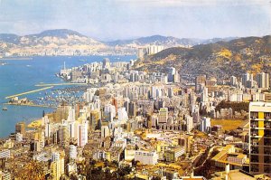 Birds Eye View Hong Kong Postcard