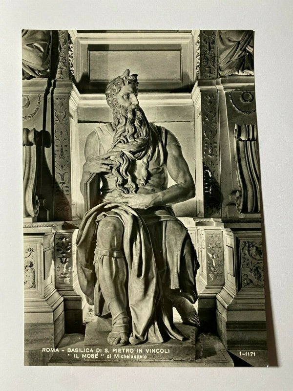 UNUSED STATUE POSTCARD - ROMA IL  MOSE MICHELANGELO   (KK2921) 