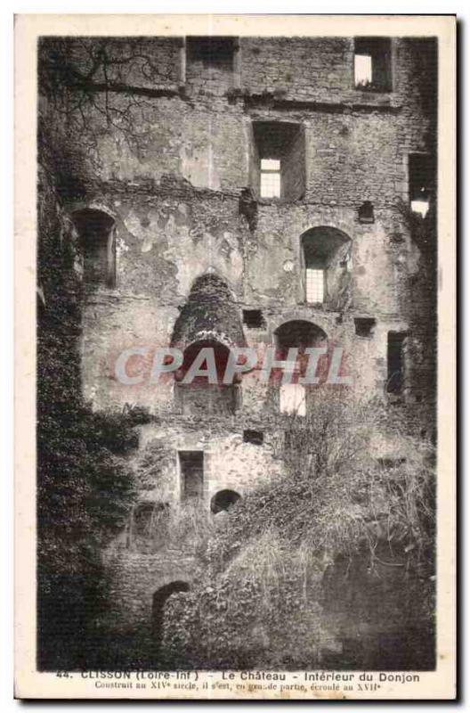 Clisson - Le Chateau - Le Donjon - Old Postcard