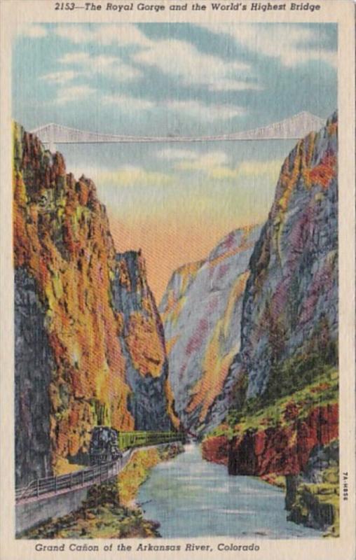 Colorado The Royal Gorge and World's Highest Bridge 1955