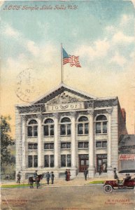 G55/ Little Falls New York Postcard 1911 I.O.O.F. Odd Fellows Temple