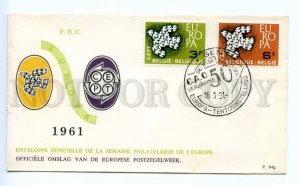 418869 BELGIUM 1961 year Europa CEPT First Day COVER