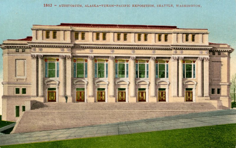 WA - Seattle. Alaska-Yukon-Pacific Exposition, 1909. Auditorium