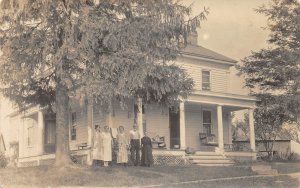 F47/ Jerusalem Ohio RPPC Postcard Monroe County Broom Residence Home