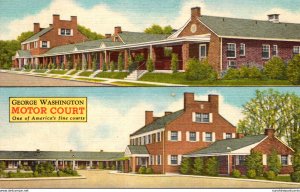 Virginia Fredericksburg George Washington Motor Court Curteich