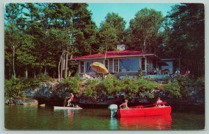 Bailey's Harbor Wisconsin~Gordon Lodge~Shore Cottage~Boat Oars~Paddle Boat~1963