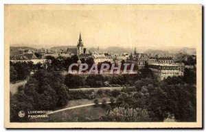 Old Postcard Luxembourg Panorama