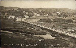 Truro Massachusetts MA Centre & Dyke Cape Cod c1910 Real Photo Postcard