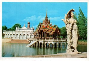 VINTAGE CONTINENTAL SIZE POSTCARD KING'S SUMMER PALACE THAILAND