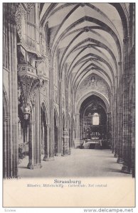 Strassburg , France , 00-10s ; Munster, Mittelschiff - Cathedrale, Nef central