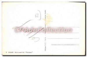 Old Postcard Calais Monument Pluviose