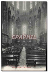 Old Postcard Narbonne Cathedral Saint Just Altar