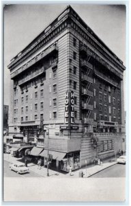 NORFOLK, VA Virginia ~ Roadside COMMODORE MAURY HOTEL c1950s Cars Postcard