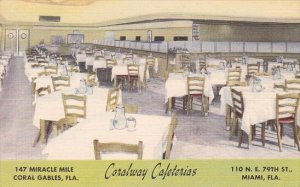 Interior Coralway Cafeterias Coral Gables and Miami Florida