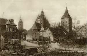 poland germany, SORAU ŻARY, Die Drei Getreuen (1930) RPPC Postcard