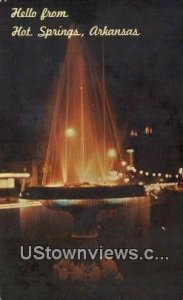 Crystal Water Fountain, Park Ave - Hot Springs National Park, Arkansas AR