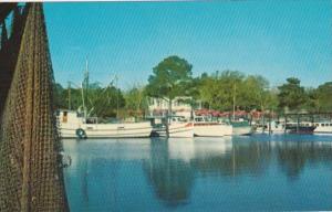 Mississippi Ocean Springs Inner Harbor With Fishing Boats