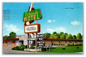 El Dorado Motel Youngstown Ohio OH Chrome Postcard O18