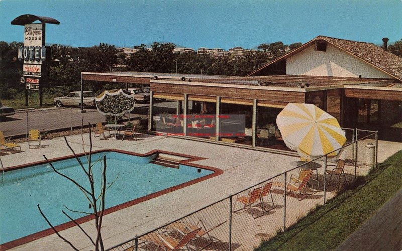 IA, Des Moines, Iowa, Clayton House Motel, Swimming Pool, Teich No 6DK-1275