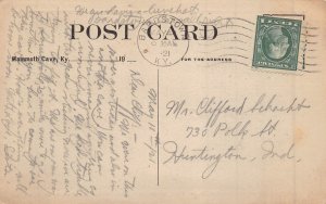 KENTUCKY~MAMMOTH CAVE-ON ECHO RIVER 360 FEET UNDERGROUND~1921 POSTCARD