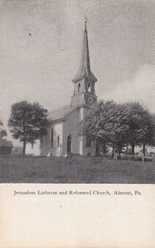 Postcard Jerusalem Lutheran and Reformed Church Altmont PA