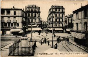 CPA MONTPELLIER - Place Edouard-Adam et la Grande-Rue (511342)