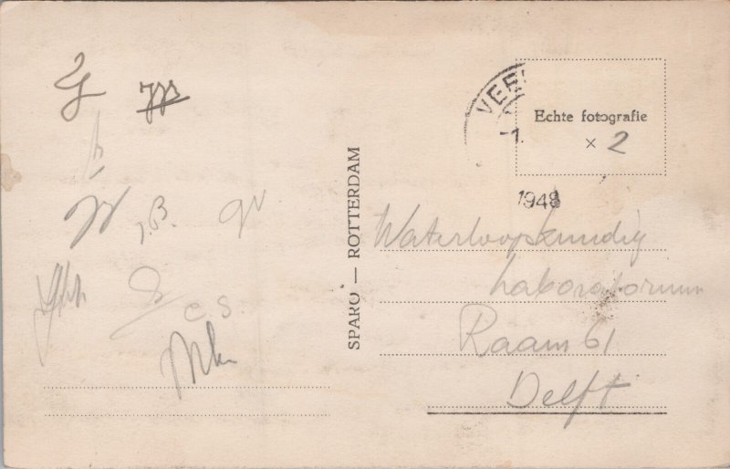 Netherlands Veere Haven Vintage RPPC C388