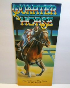 Electro-Sport Quarter Horse Arcade FLYER Original Laser Video Game Horseracing