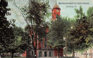 Sunbury Pennsylvania Northumberland Court House Antique Postcard K51048