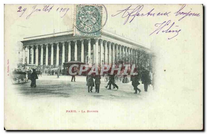 Old Postcard Paris Bourse