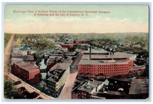 1910 Bird's-eye View of Auburn Works International New York NY Posted Postcard 