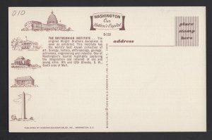 DC Washington Smithsonian Institute - original Wright Brothers Aeroplane Chrome